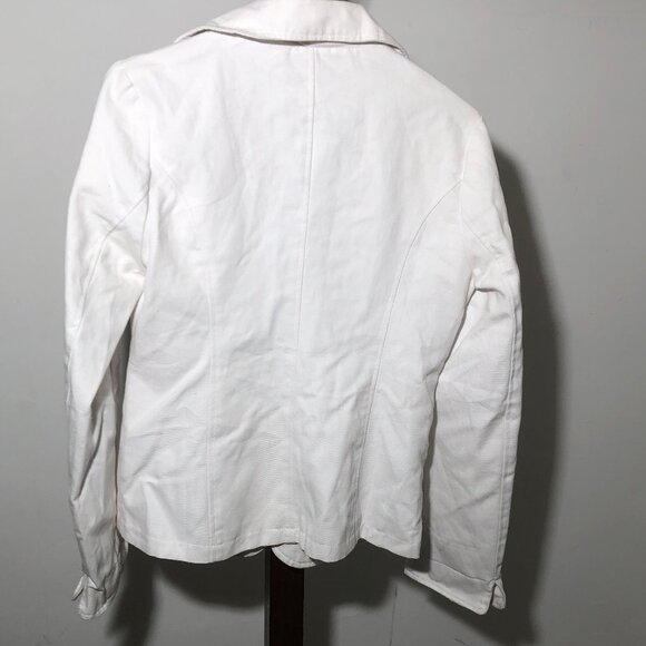 S&G Apparel White blazer - tie closure - Size L - Picture 2 of 4